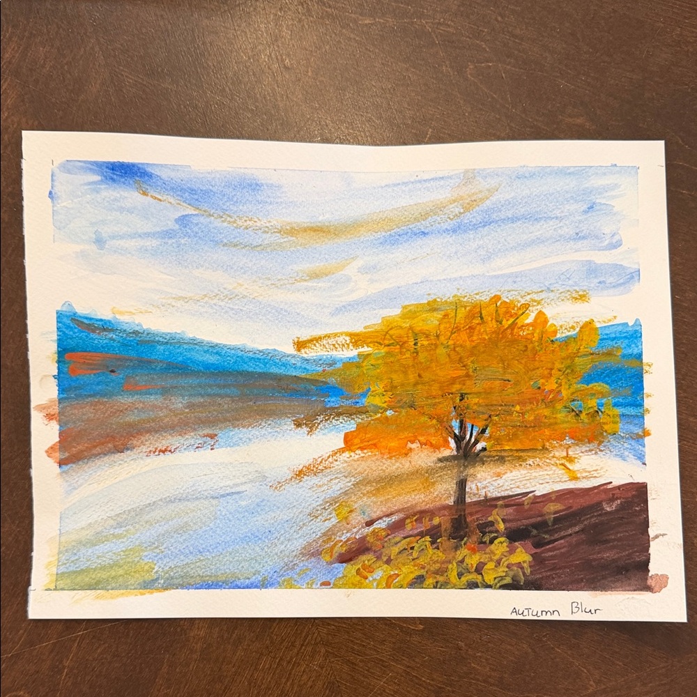 Autumn Blur Landscape Art